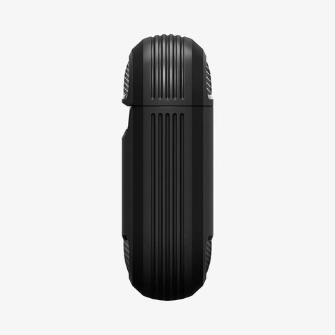 ACS05482 - Apple AirPods Pro 2 Case Rugged Armor in matte black showing the front